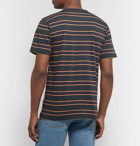Saturdays NYC - Logo-Embroidered Striped Cotton-Jersey T-Shirt - Charcoal