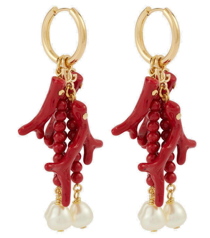 Photo: Dolce&Gabbana Capri DG faux pearl-embellished drop earrings