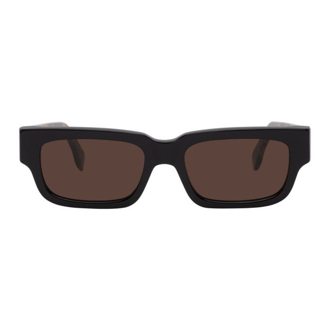 RETROSUPERFUTURE Black and Tortoiseshell Roma Sunglasses RETROSUPERFUTURE