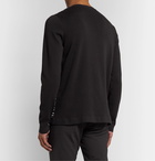 Fendi - Slim-Fit Logo-Jacquard Cotton Sweater - Black