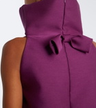 Balenciaga Wool and silk-blend minidress
