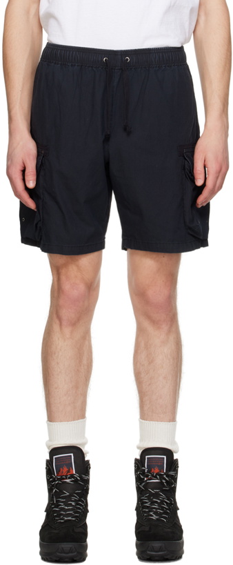 Photo: John Elliott Black Garment-Dyed Shorts