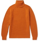 Valstar - Ribbed Cashmere Rollneck Sweater - Orange