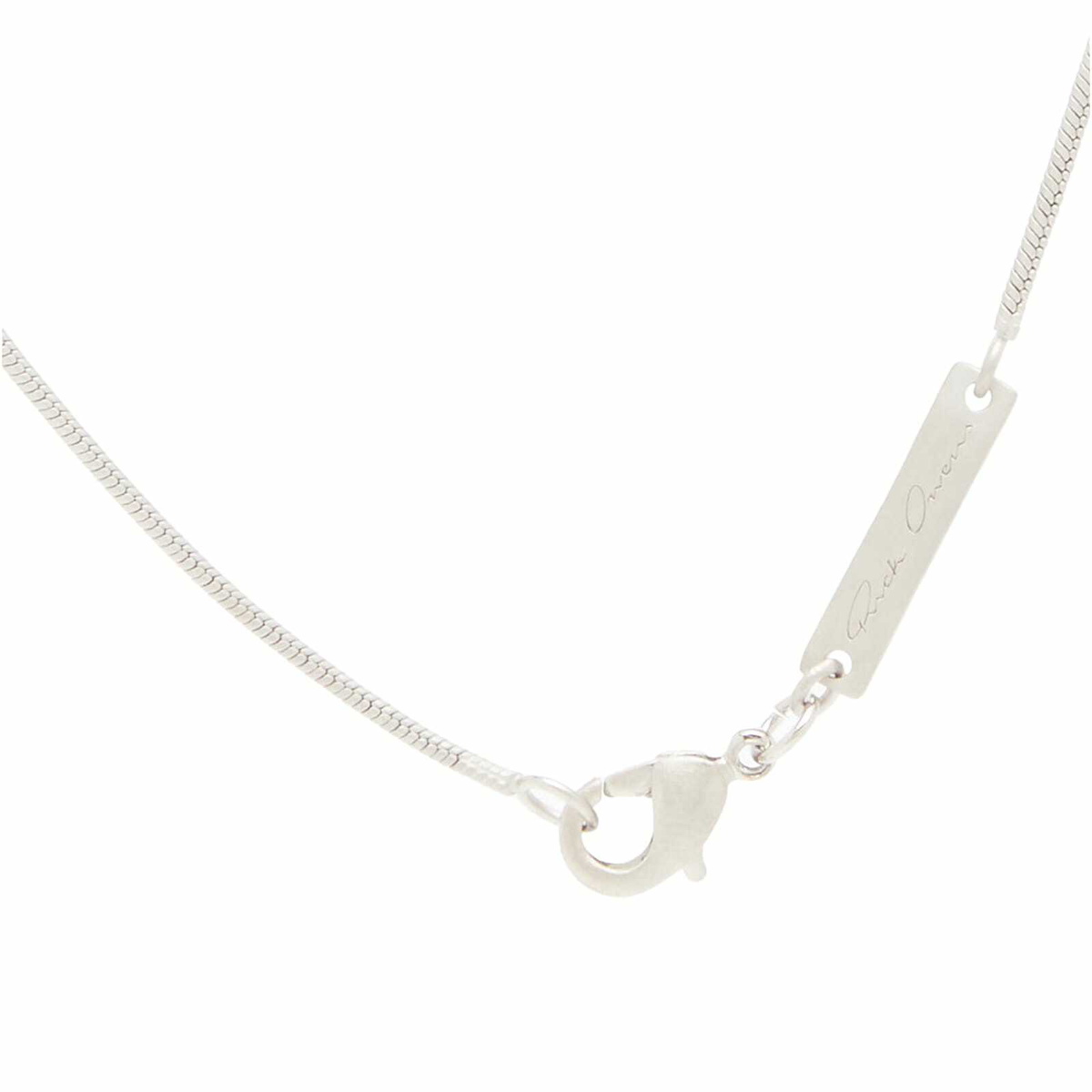 Rick Owens Women's Pentagram Charm Necklace in Palladio Rick Owens