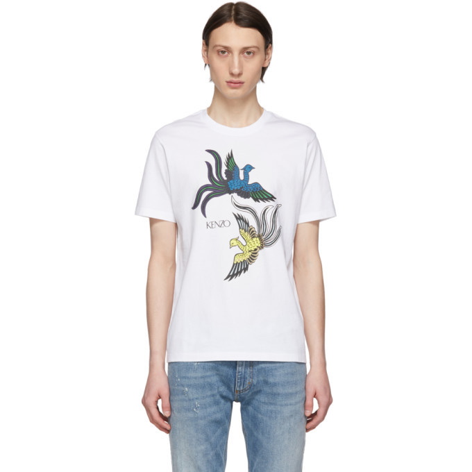 Photo: Kenzo White Flying Phoenix T-Shirt