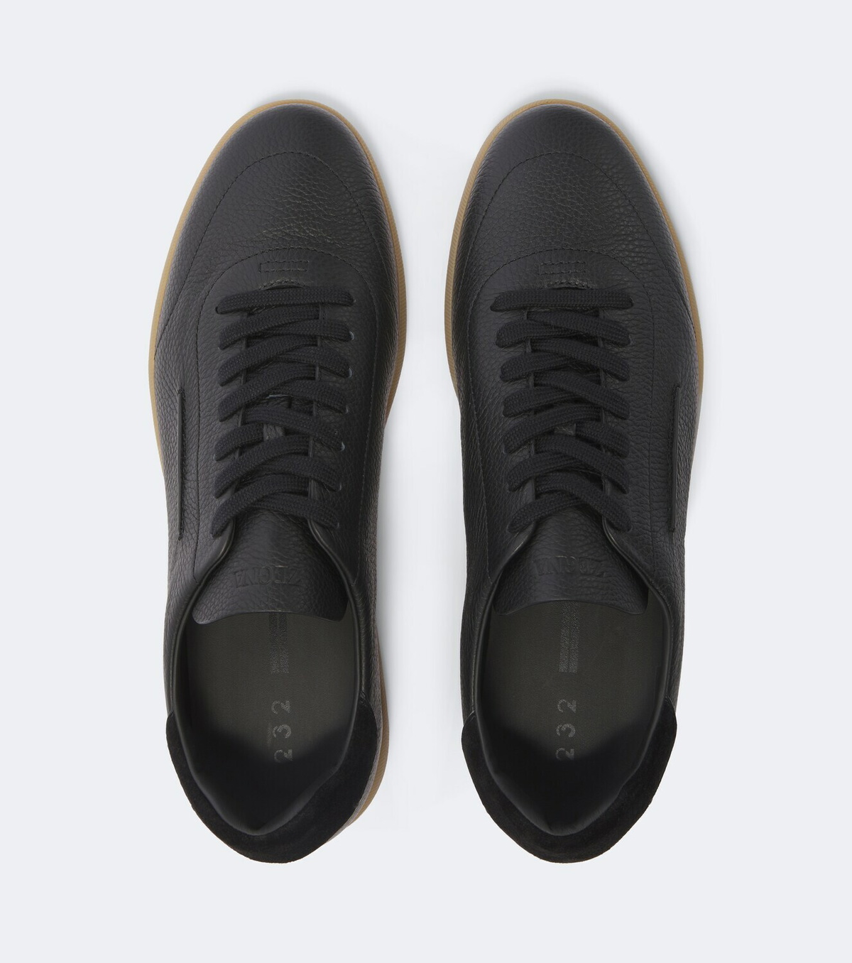 Zegna 232 leather sneakers