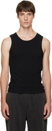 Entire Studios Black Rib Tank Top