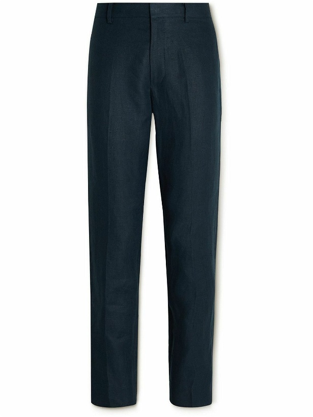 Photo: Club Monaco - Slim-Fit Linen Suit Trousers - Blue