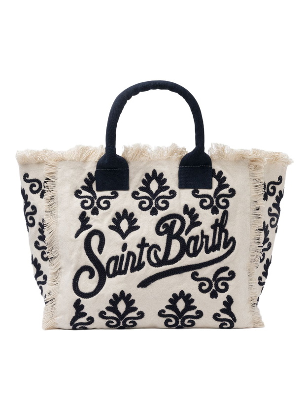 Photo: MC2 Saint Barth Vanity Rug White And Blue Tote Bag