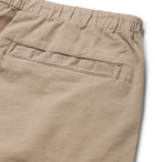 Theory - Nevins Cotton-Blend Twill Drawstring Shorts - Mushroom