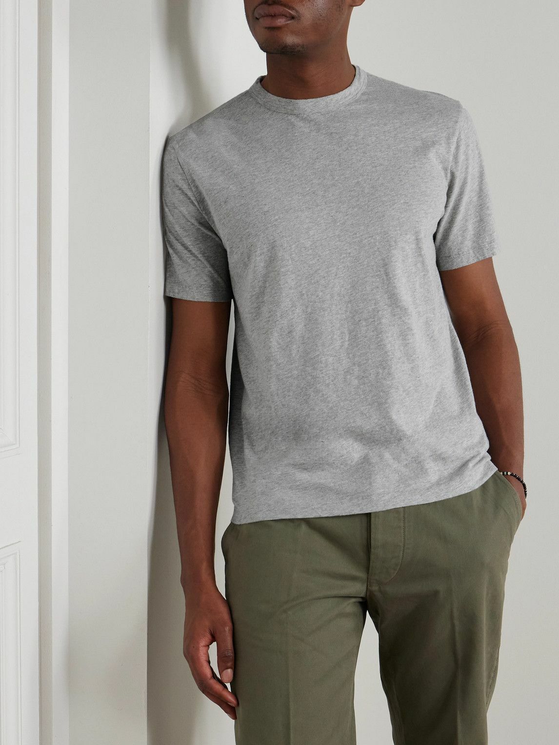 Officine Générale - Organic Cotton-Jersey T-Shirt - Gray