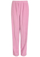 American Vintage Padow Cropped Corduroy Trousers Pink