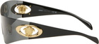 Versace Black Eclipse Wrap Sunglasses
