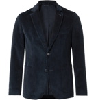 Officine Generale - Slim-Fit Unstructured Cotton-Blend Corduroy Blazer - Blue