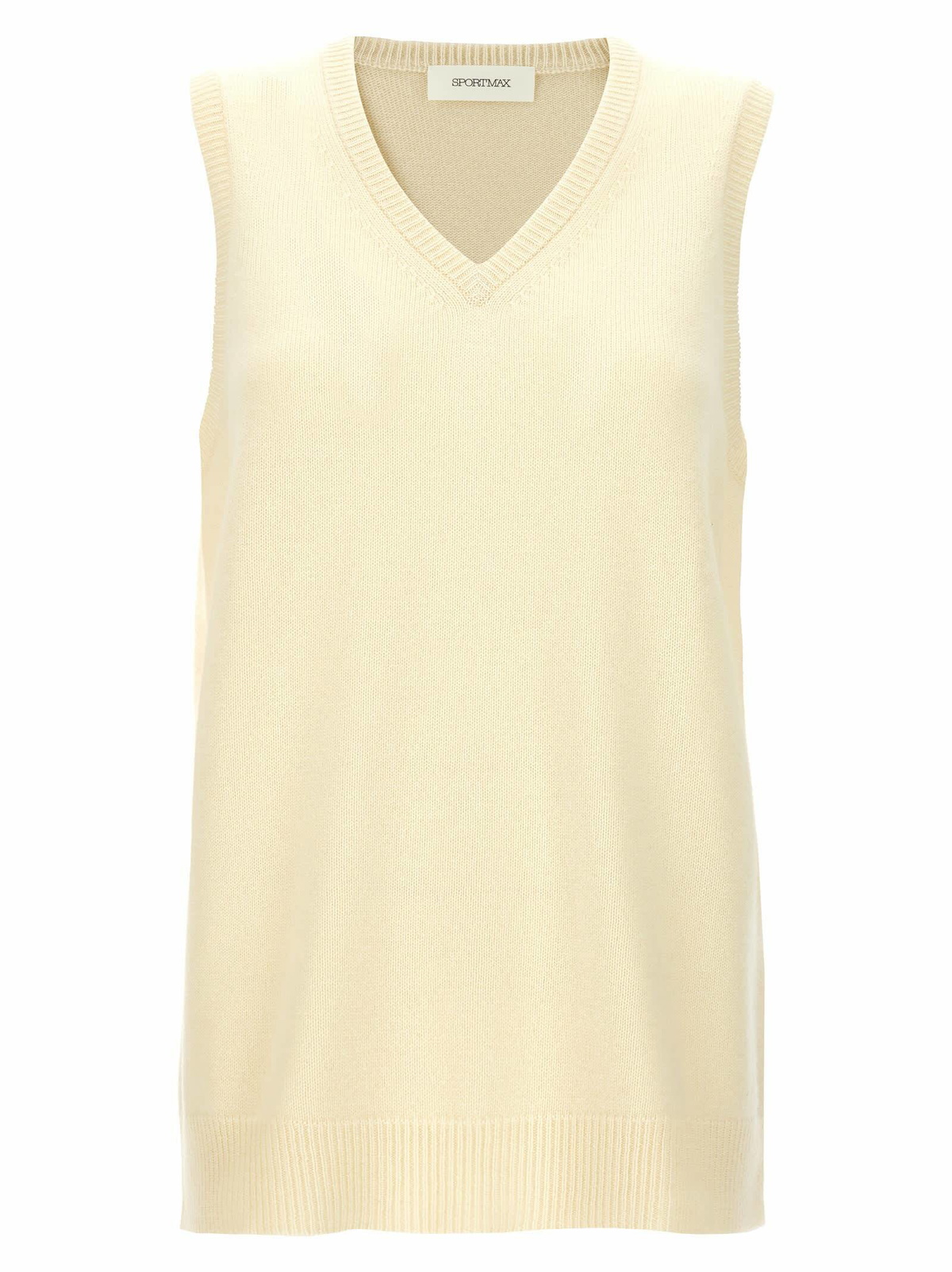 SportMax Light Blue Wool Blend Ilex Vest Sportmax