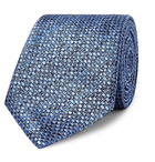 Canali - 8cm Woven Silk Tie - Men - Blue