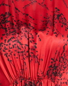 Manila Grace Womens Midi dress in Red
