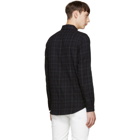 John Elliott Black Plaid Shirt