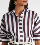 Rebecca Vallance Pippa striped cotton minidress