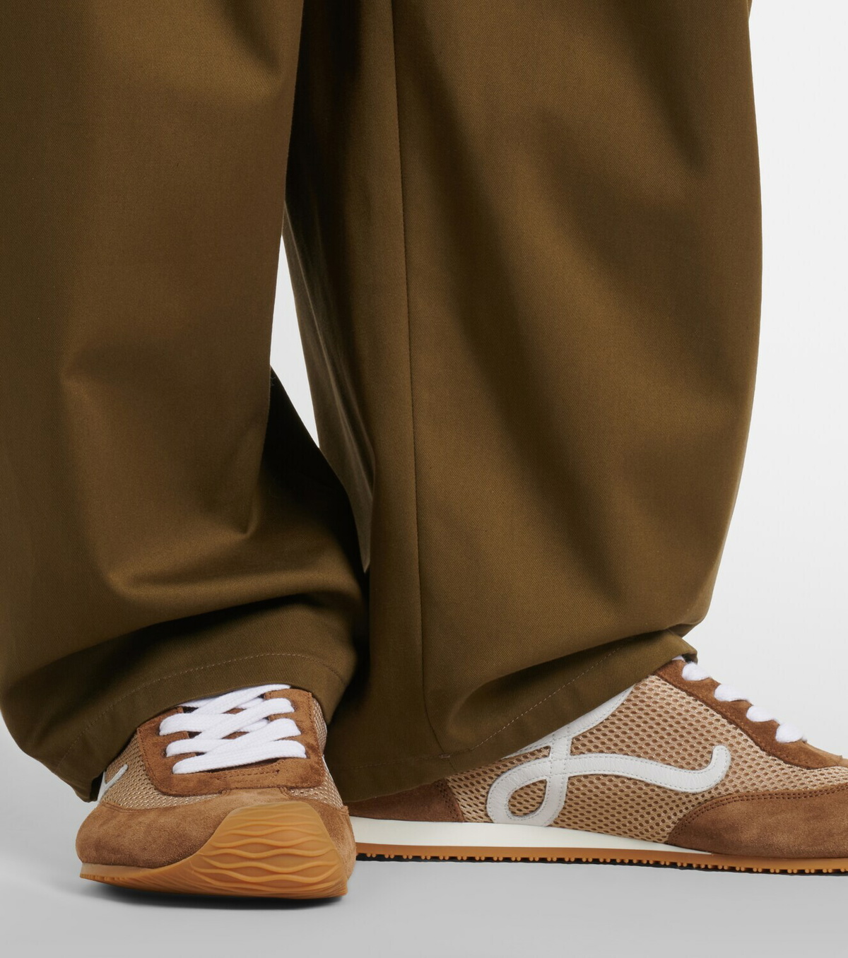 Loewe Ballet Runner 2.0 suede and mesh sneakers