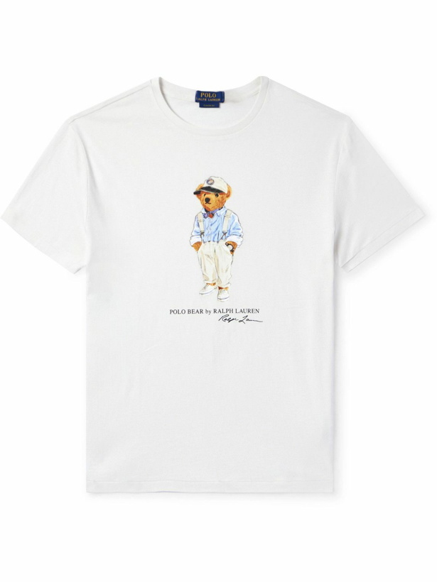 Photo: Polo Ralph Lauren - Logo-Print Cotton-Jersey T-Shirt - White