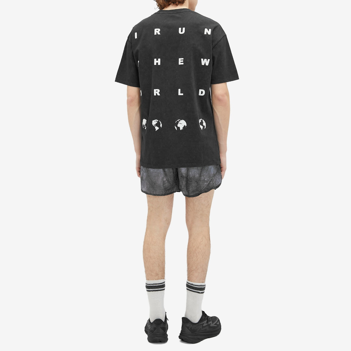 Over Over Men's Run the World Easy T-Shirt in Black