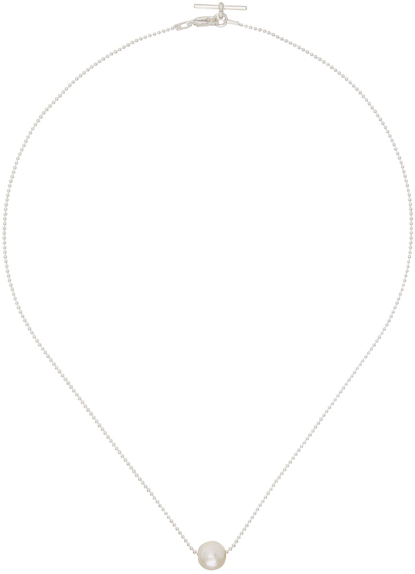 Martine Ali Silver Paige Pearl Necklace Martine Ali