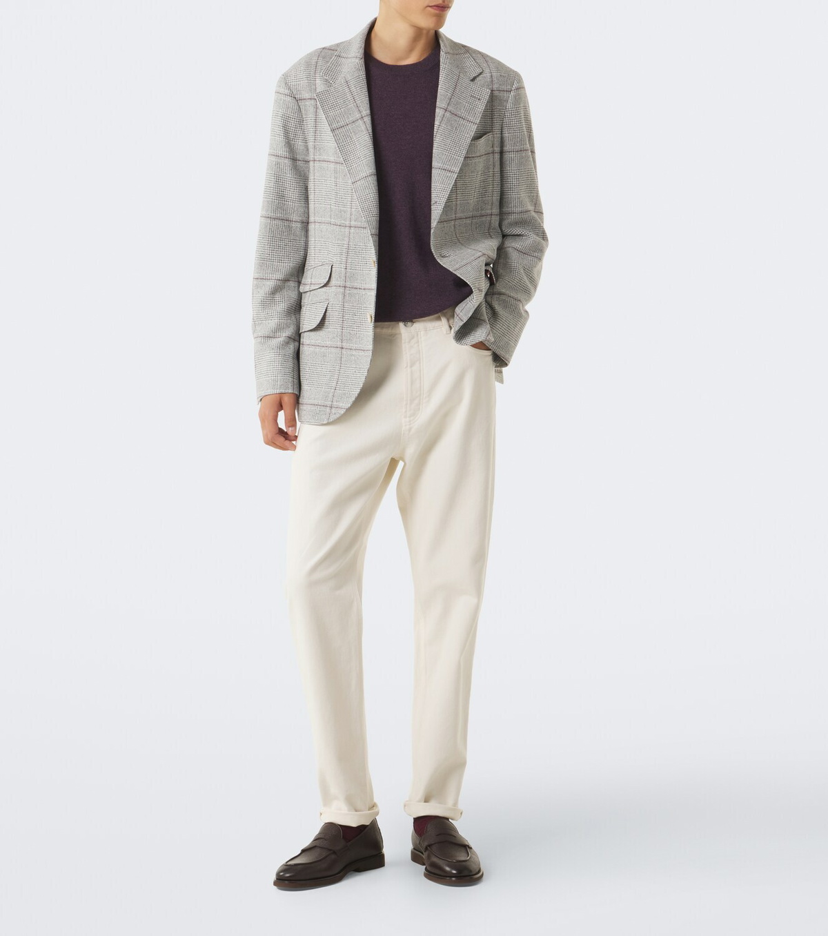 Brunello Cucinelli Leather penny loafers