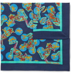 Paul Smith - Printed Cotton-Voile Pocket Square - Blue