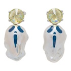 Jiwinaia SSENSE Exclusive Silver Urlo Spiky Baroque Earrings