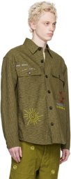 PRESIDENT's Green Graphic Jacket