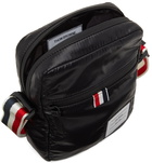 Thom Browne Black Ripstop RWB Strap Crossbody Pouch