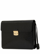 DSQUARED2 Big City Nights Croc Embossed Clutch