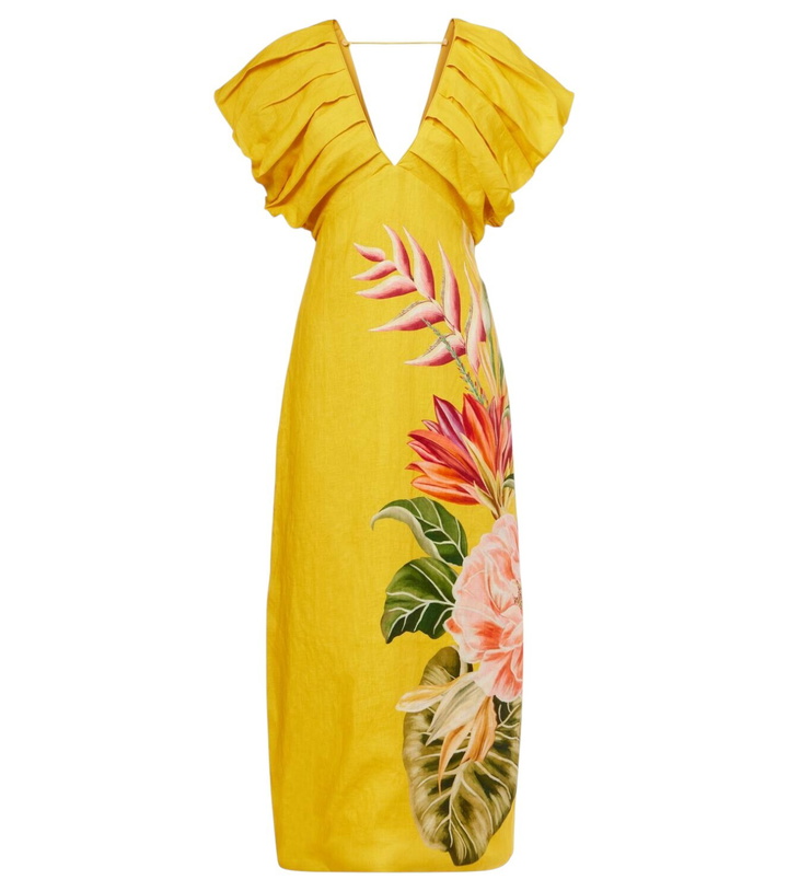 Photo: Farm Rio Spring Awakening floral linen midi dress
