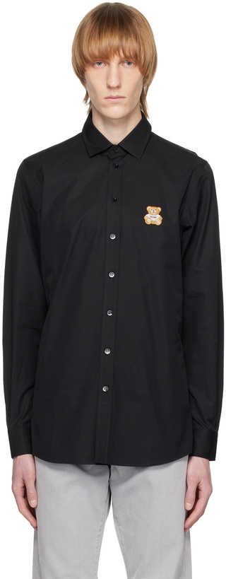 Photo: Moschino Black Embroidered Shirt