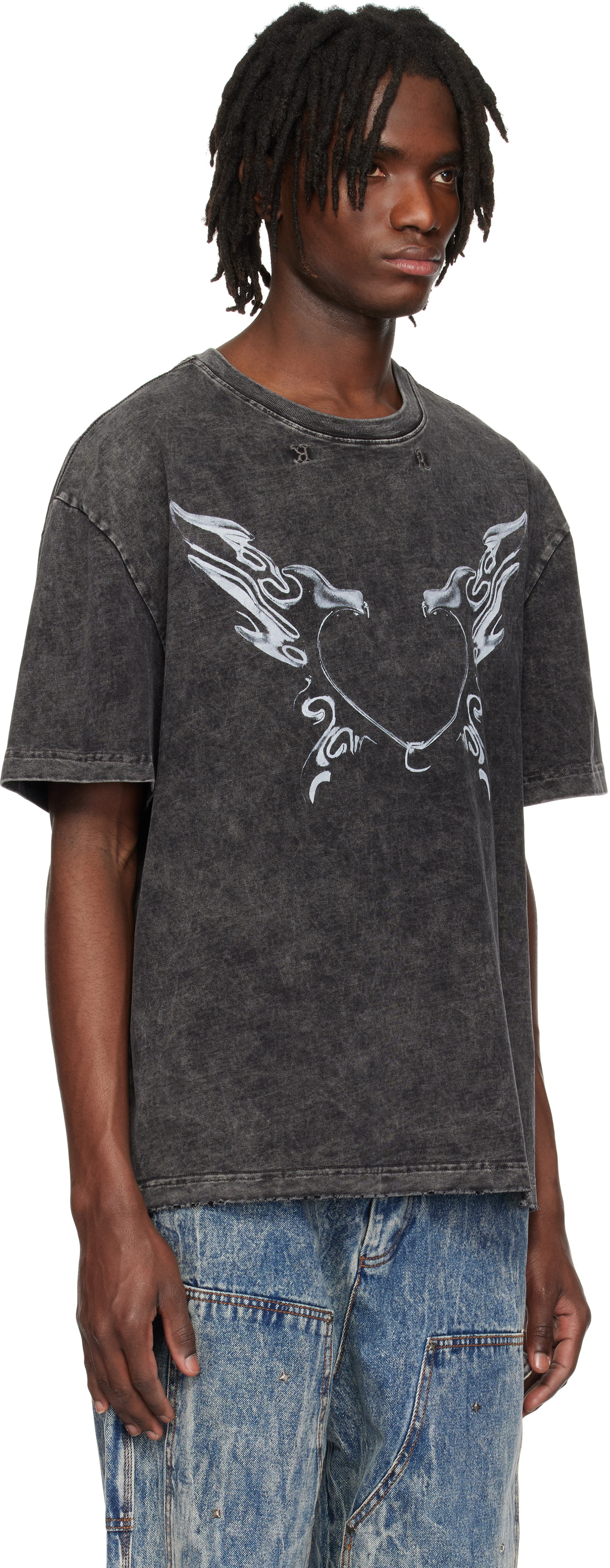 KUSIKOHC Gray Heart T-shirt