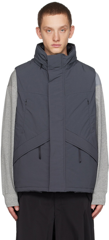 Photo: meanswhile Gray Side Slit Vest