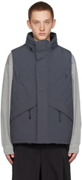 meanswhile Gray Side Slit Vest