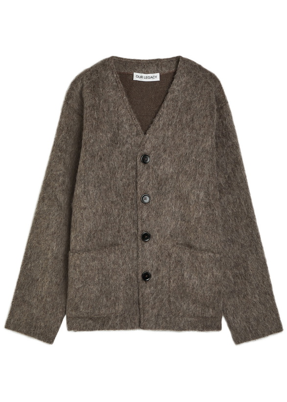 Photo: Our Legacy Brushed Knit Cardigan Grey