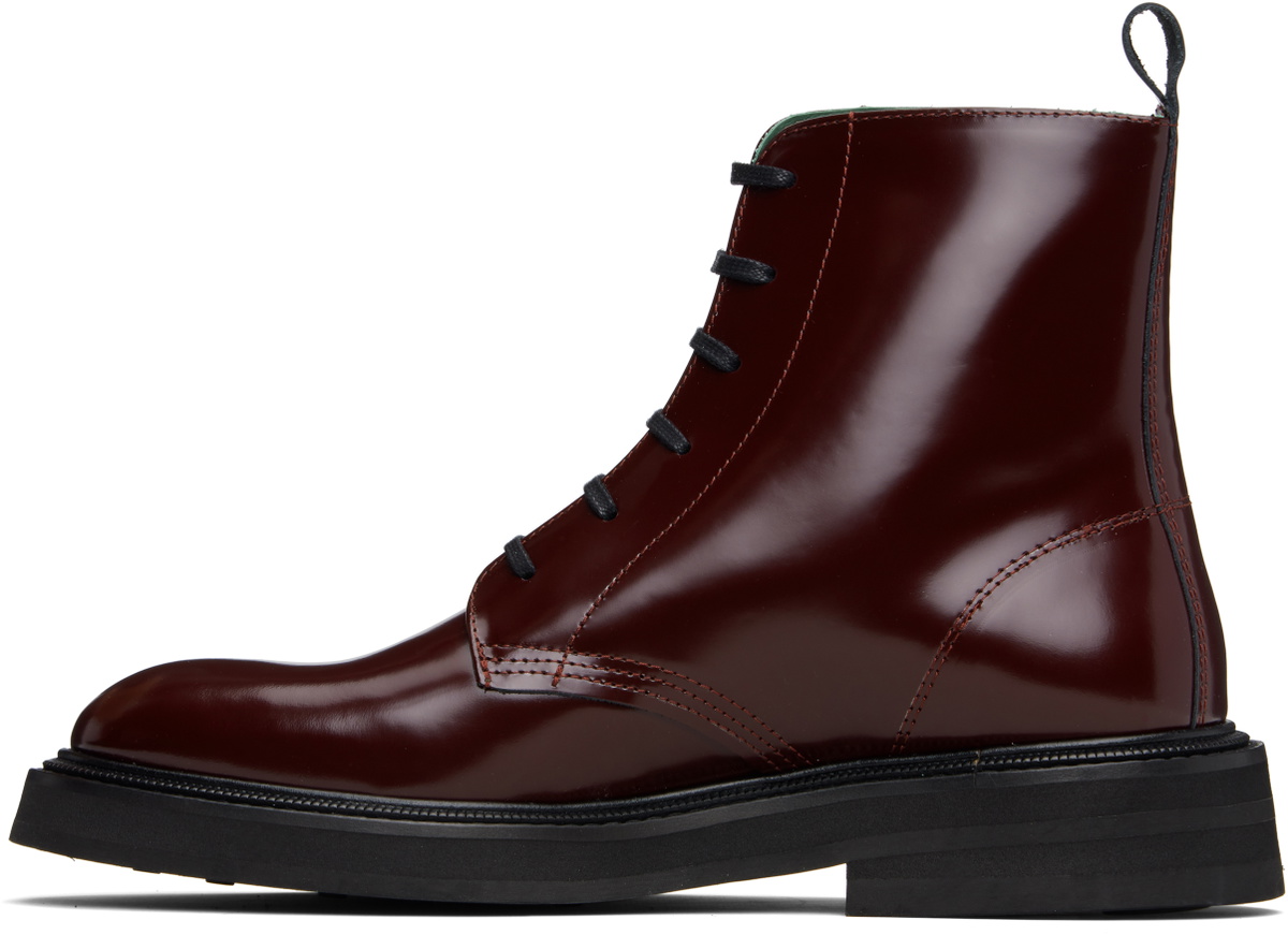 VINNY’s Burgundy Leather Officer Boots