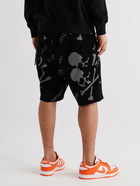 MASTERMIND WORLD - Cotton-Jacquard Terry Shorts - Black