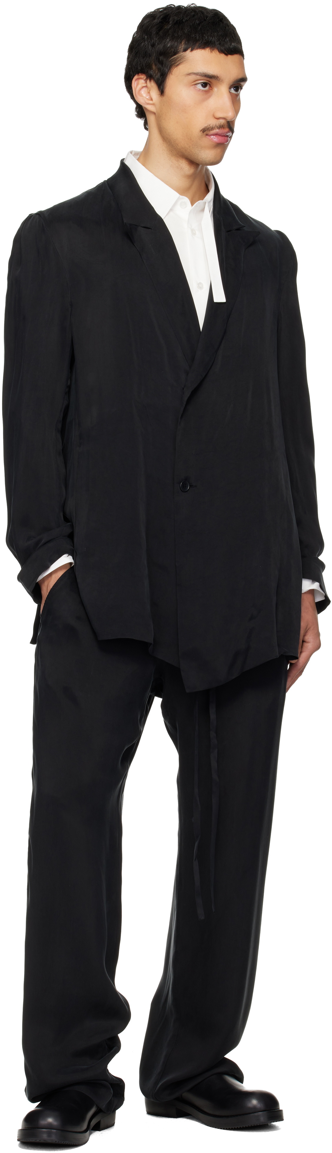 POST ARCHIVE FACTION (PAF) Black Drifter Double Blazer