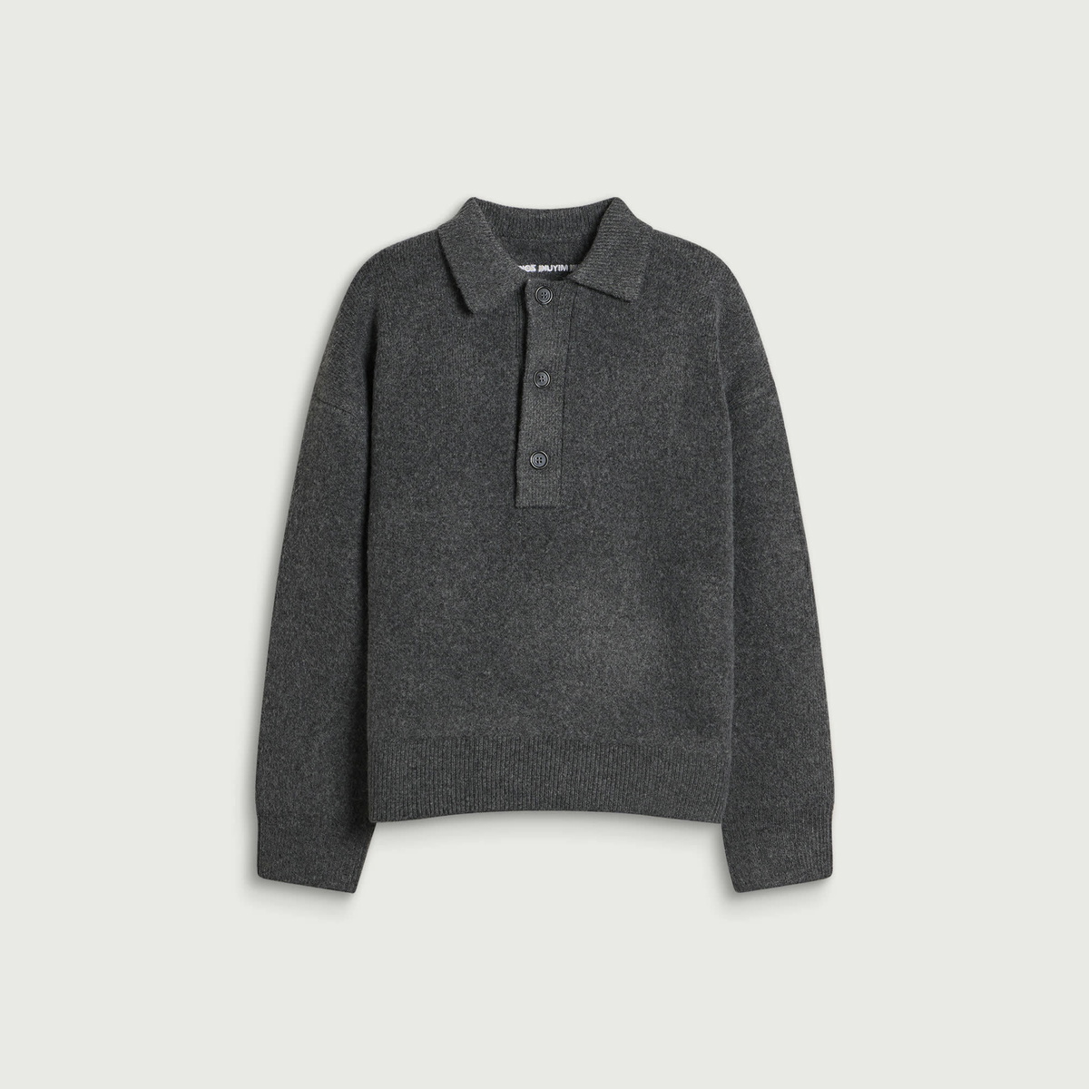 MKI Men's Double Knit Rugby in Charcoal