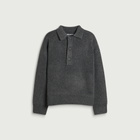 MKI Men's Double Knit Rugby in Charcoal