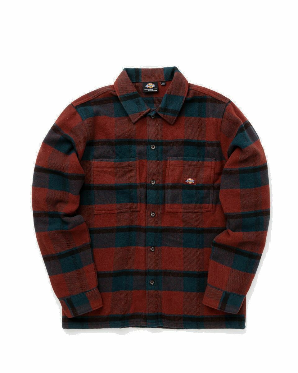 Photo: Dickies Plaid Coaling Ls Shirt Blue/Red - Mens - Longsleeves