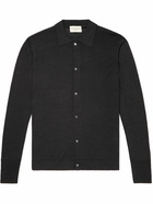 Officine Générale - Brent Wool-Blend Cardigan - Black