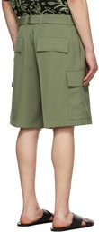 Jil Sander Green Wool Shorts