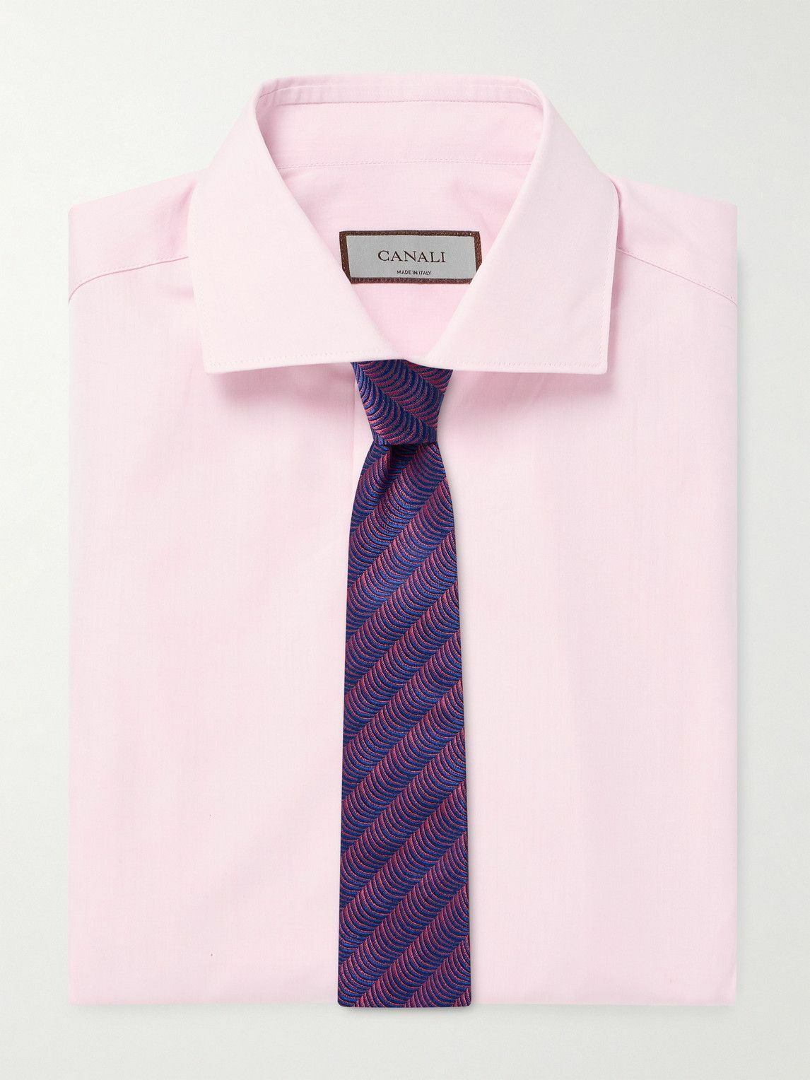 Canali - Essentials Cotton-Poplin Shirt - Pink