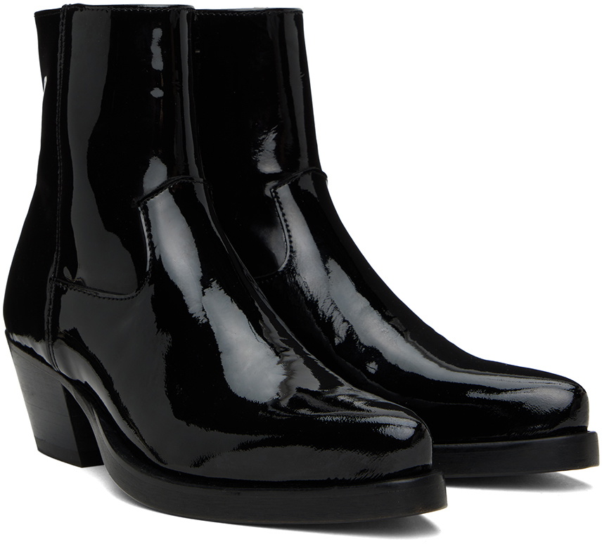 Ernest W. Baker Black Western Boots