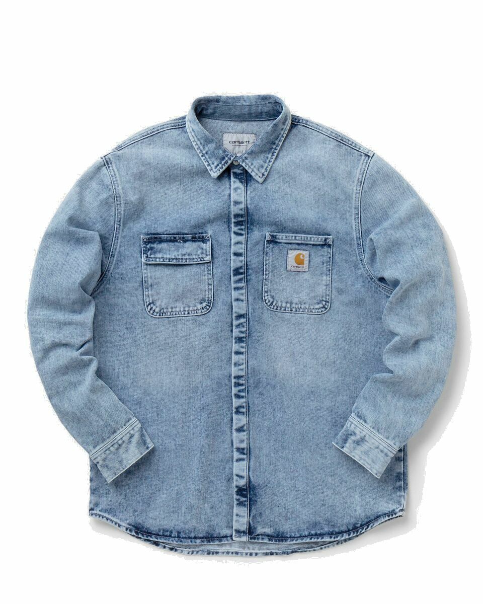 Photo: Carhartt Wip Salinac Shirt Jacket Blue - Mens - Longsleeves|Overshirts